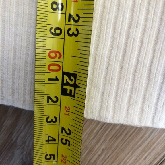 Ann Taylor Loft Gray White Wool Blend Zebra Striped Cozy Soft Tunic Sweater XS - Picture 9 of 12